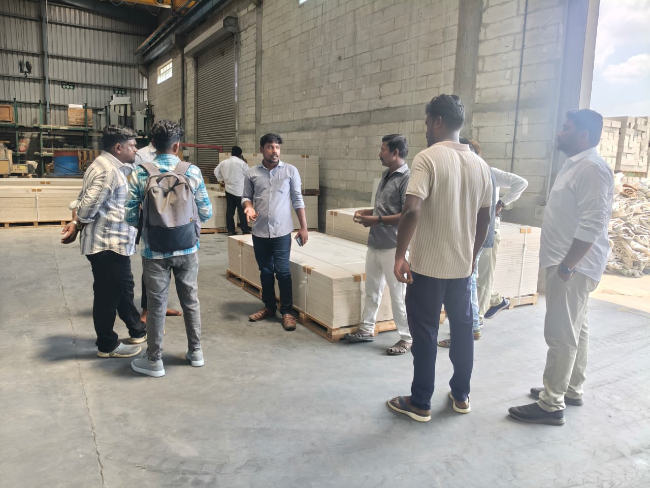Factory floor session on Renaflex Fibre Cement Board