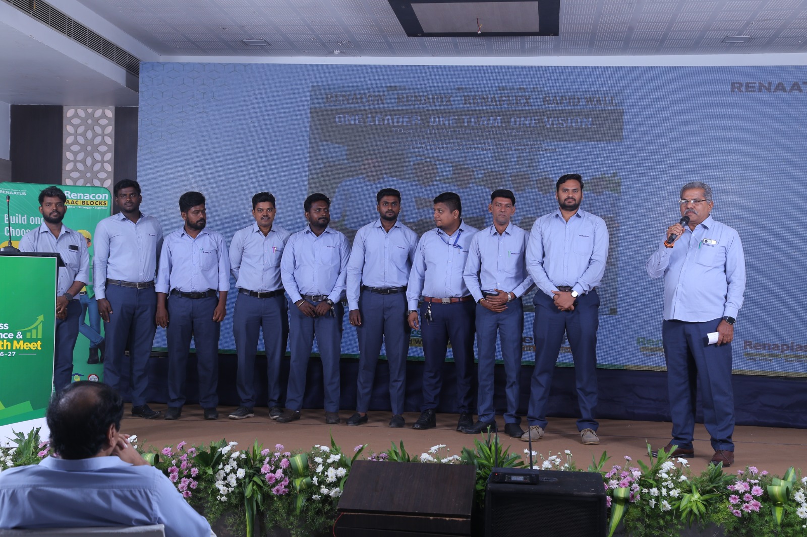 Renacon team on stage at the Business Excellence and Growth Meet 2026